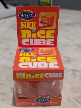 Nee Doh Nice Cube - Orange Kids Toy